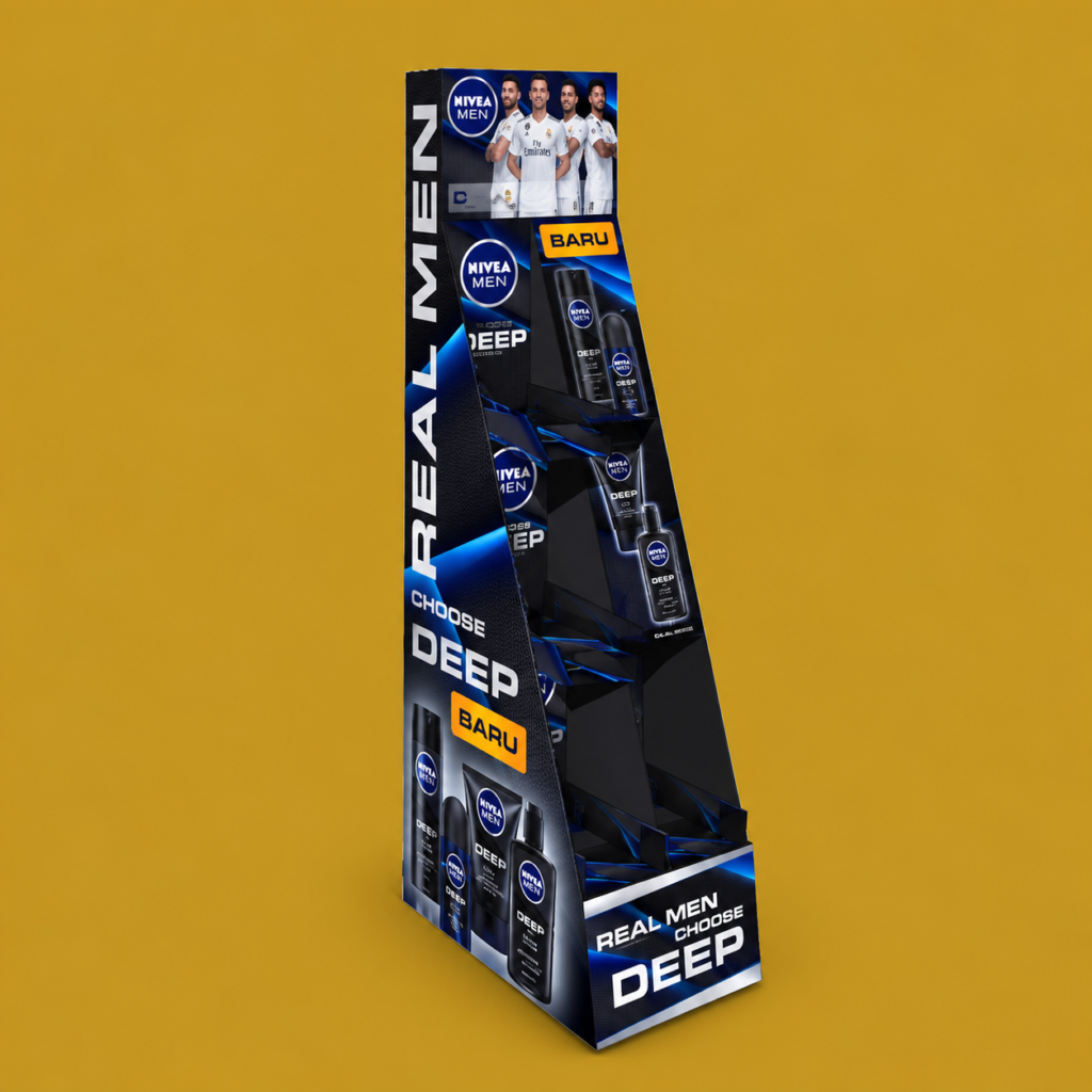 nivea men deep display standee
