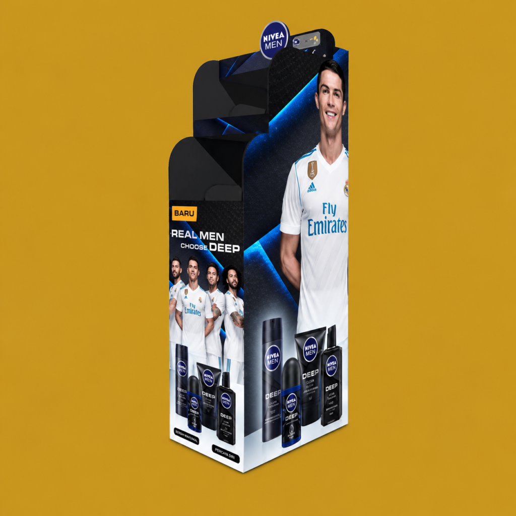 nivea men deep football display